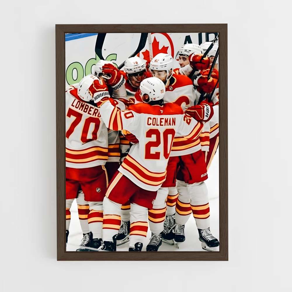 Poster La Victoire des Flames – affiche Hockey sur glace (vue 5)